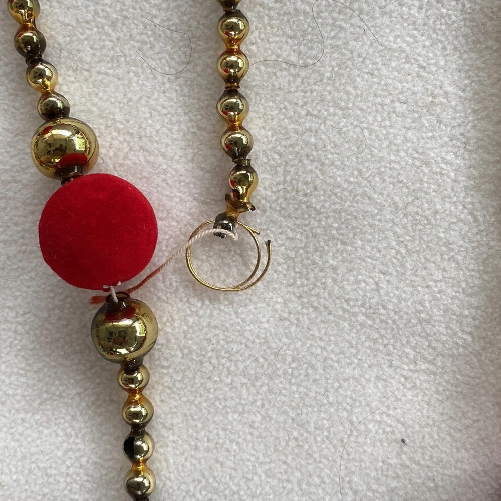 Vintage Glass String Beads Christmas/Holiday Vintage